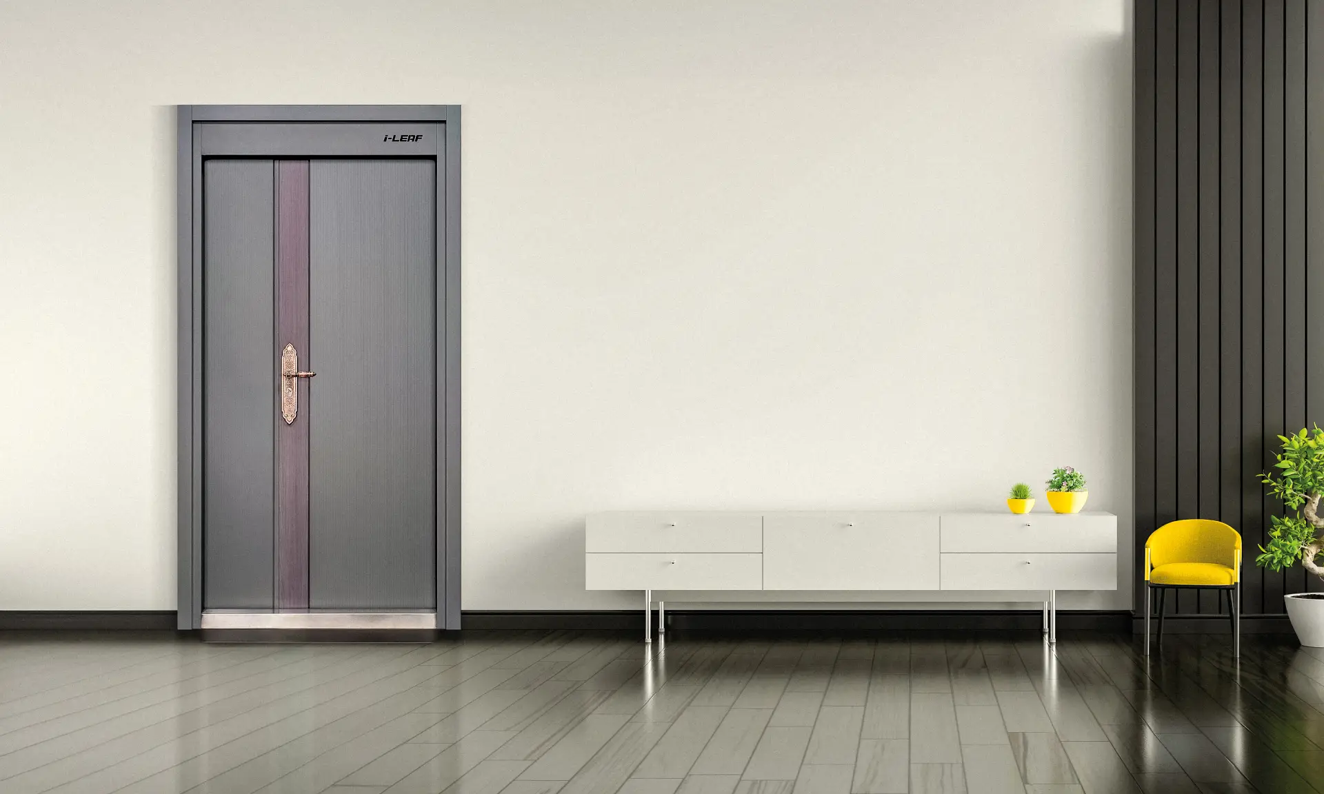 Fire-rated steel door for commercial and residential safety
